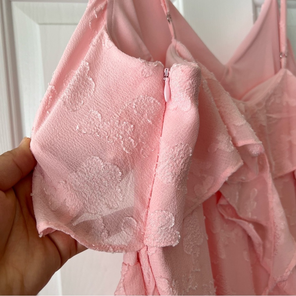 Wild Fable Blush Pink Floral Ruffle Midi Dress- XL - Picture 4 of 12